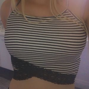 Striped crop top